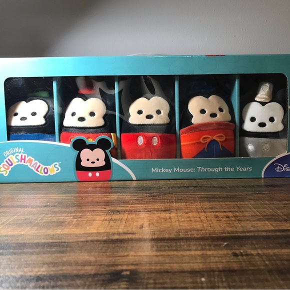 Squishmallow Disney Mickey Mouse Through the Years 4 inch five piece box… - Picture 1 of 2